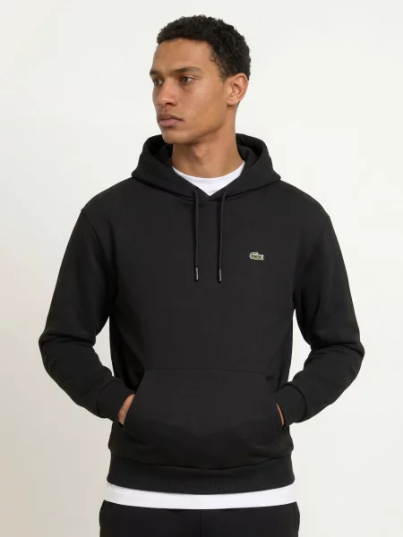 Lacoste Mikina S Kapucí černá