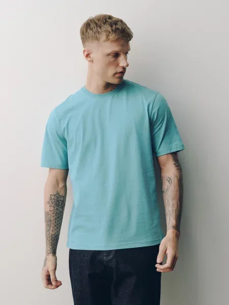 Next Tricou Essential ecru / verde închis / roz roșu