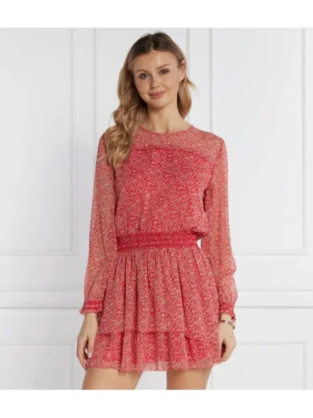 Pepe Jeans rochie rosu mini evazati roșu