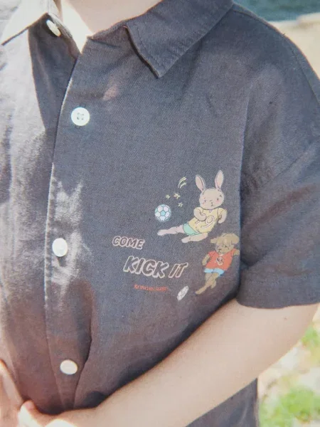 Konges Sløjd сорочка дитяча HARVEY SS SHIRT GOTS