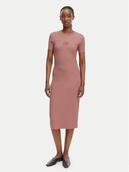 Calvin Klein Jeans Rochie de vară deschis maro