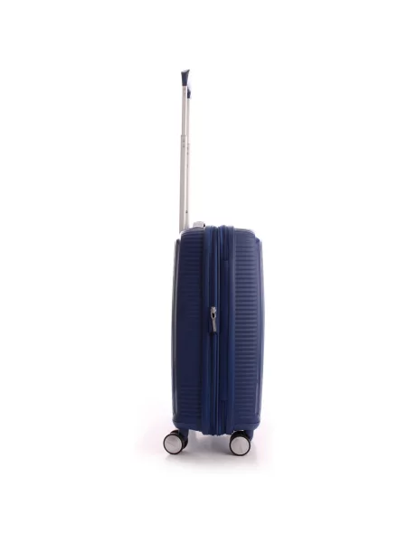 Cestovní kufr American Tourister Soundbox 41 l midnight navy modrý