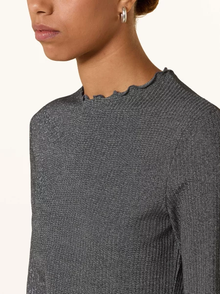 Bluzka z długim rękawem o kroju slim fit z mieszanki bawełny model ‘EMMA’ Only czarna