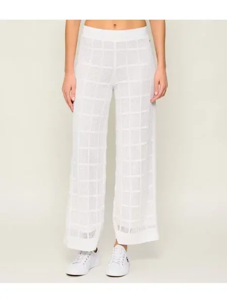 Marc Cain Pantaloni de tricot alb
