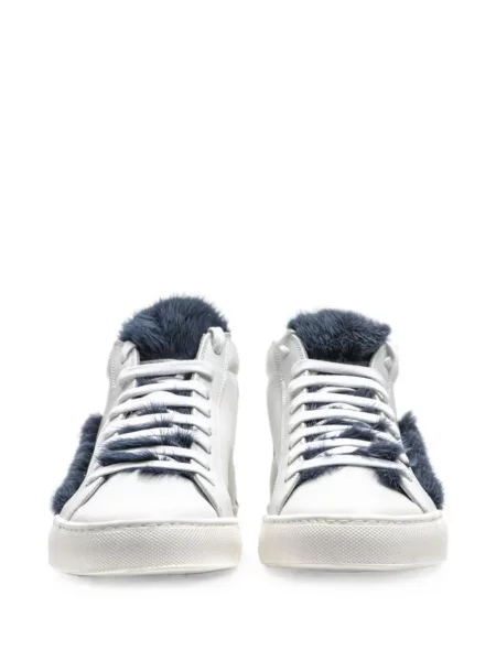 Sneakers Mr & Mrs Italy με γούνα λευκό
