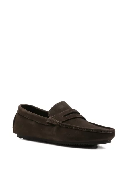 Pantofi loafer Sergio Moretti Firenze din piele de căprioară maro