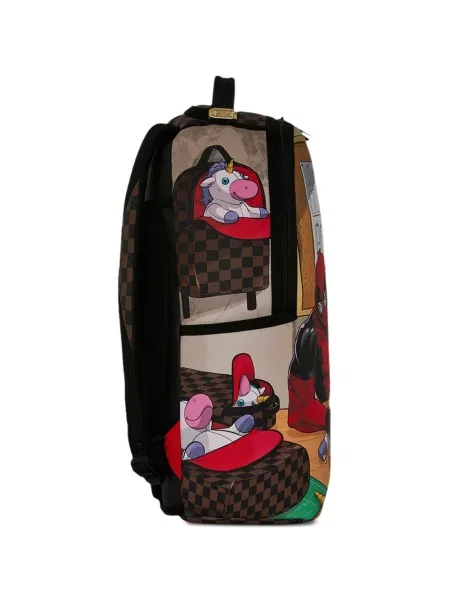 Ruksak Sprayground s printom smeđa