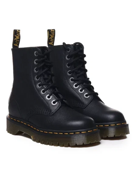 Botki Dr. Martens sznurowane skórzane czarne