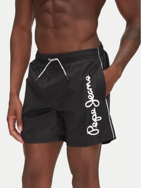 Pepe Jeans Pantaloni scurți pentru înot Logo negru