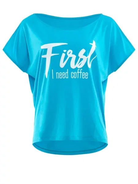 Winshape Tricou funcțional azur alb