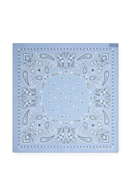 Fular Alanui cu model paisley albastru
