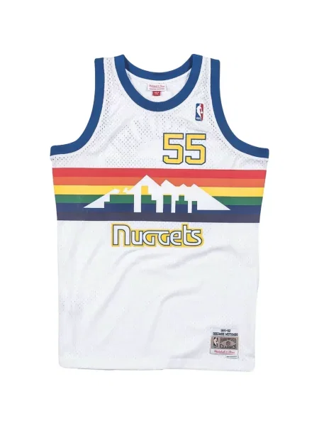 Košile Mitchell & Ness s kulatým výstřihem bílá
