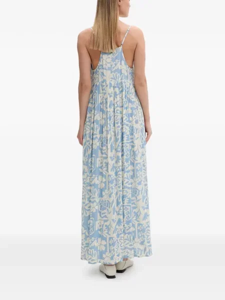 Virágos maxi ruha Rip Curl nyomtatás kék