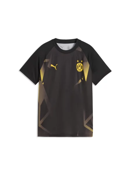 PUMA Młodzieżowa koszulka na rozgrzewkę Borussia Dortmund Akcesoria czarny