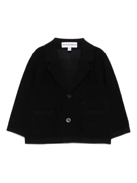 Kardigan dziecięcy Emporio Armani czarny