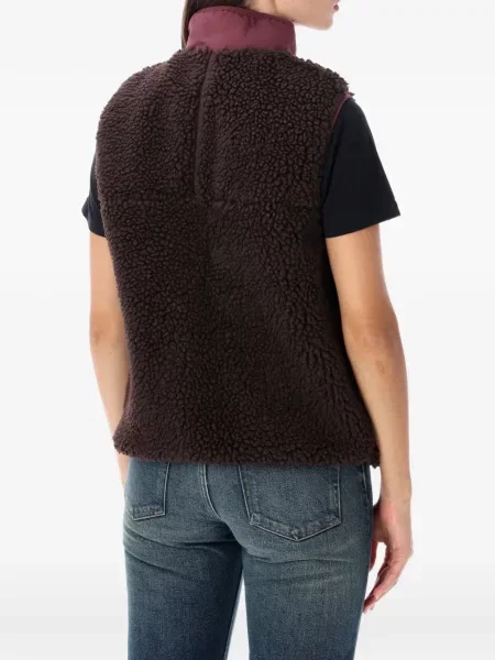 Vestă Patagonia din fleece retro maro