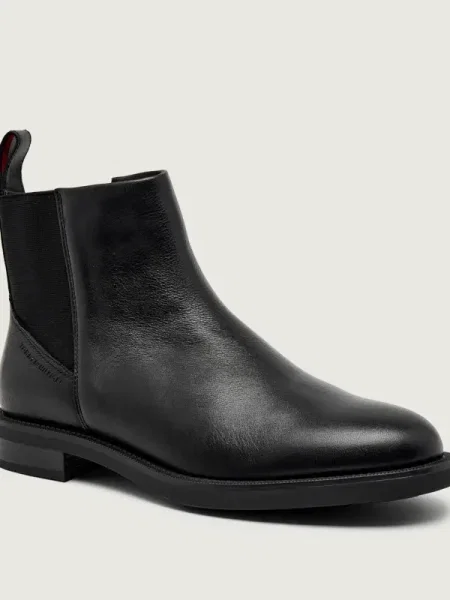 Tommy Hilfiger De piele ghete chelsea VOGUE LTH WARM CHELSEA negru