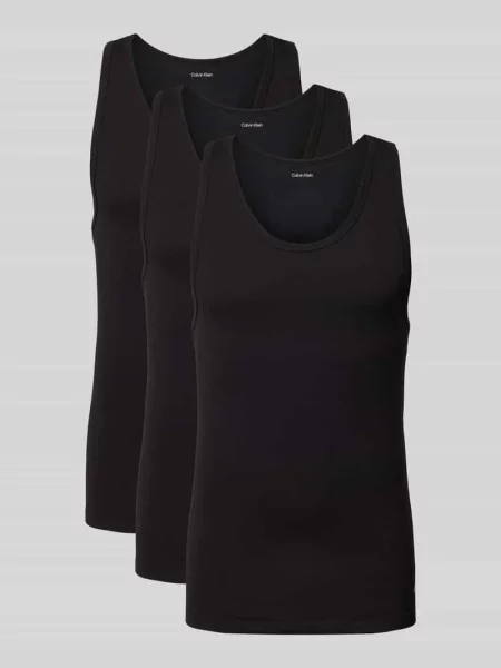 Piżama Calvin Klein Underwear ze stretchu czarna
