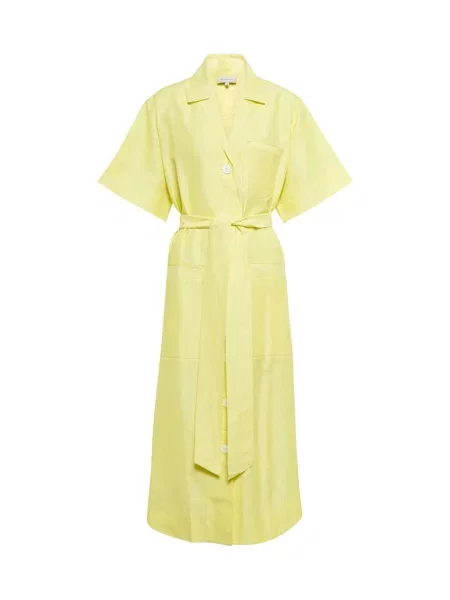 Sukienka koszulowa Lee Mathews garniturowa żółta