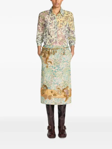 Fustă Dries Van Noten cu model floral
