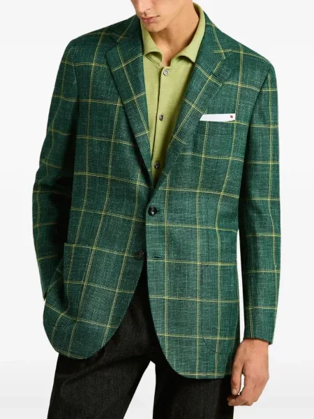 Sacou Kiton în carouri verde