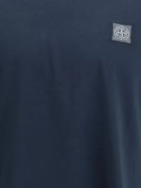 Tricou Stone Island cu strasuri albastru