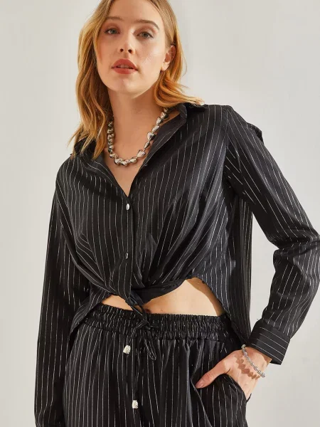 Bianco Lucci Bluză negru alb