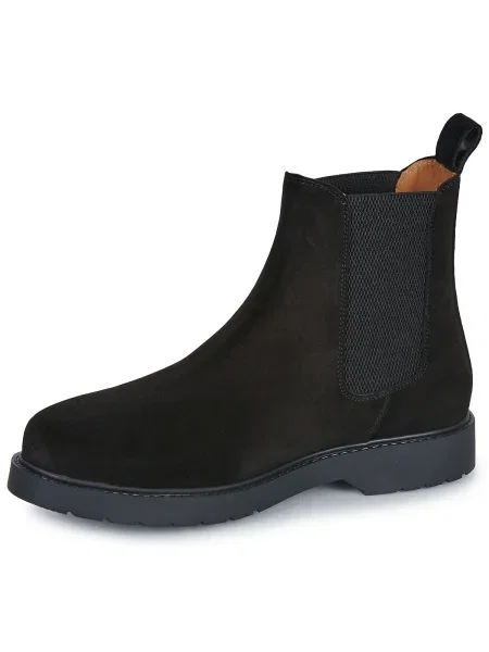 Pantofi Selected din piele de căprioară negru