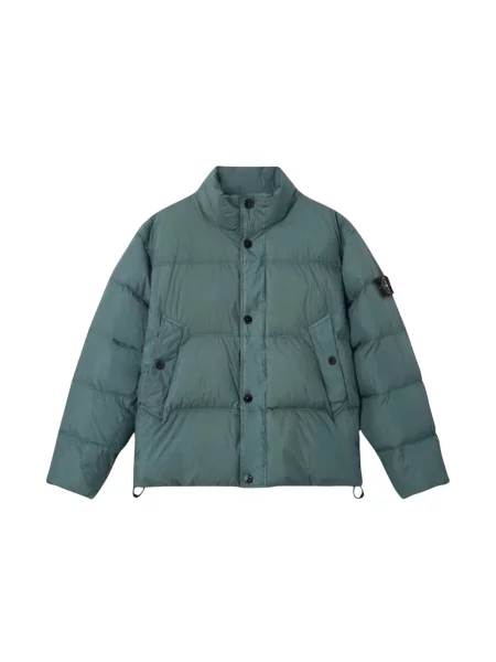 Kurtka puchowa Stone Island z kamieniami zielona