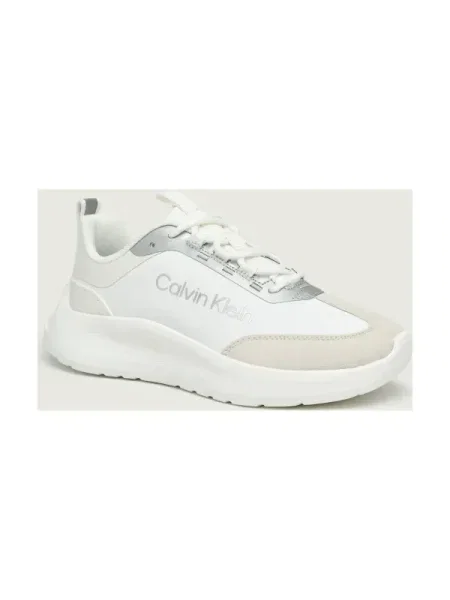 Pantofi Calvin Klein Jeans din piele alb