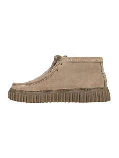 Botki Clarks beżowe