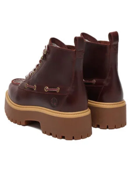 Čipkované šnurovacie tenisky Timberland kamene vínová