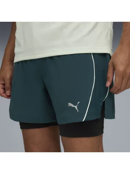 PUMA szorty do biegania 2 w 1 VELOCITY Terrain S zielony