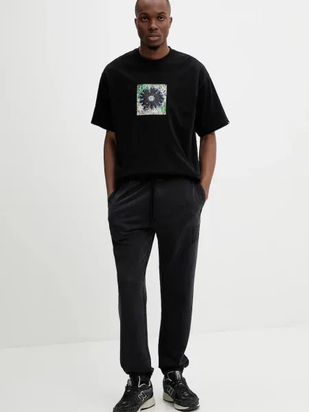 Спортивні штани HUGO з аплікацією чорний