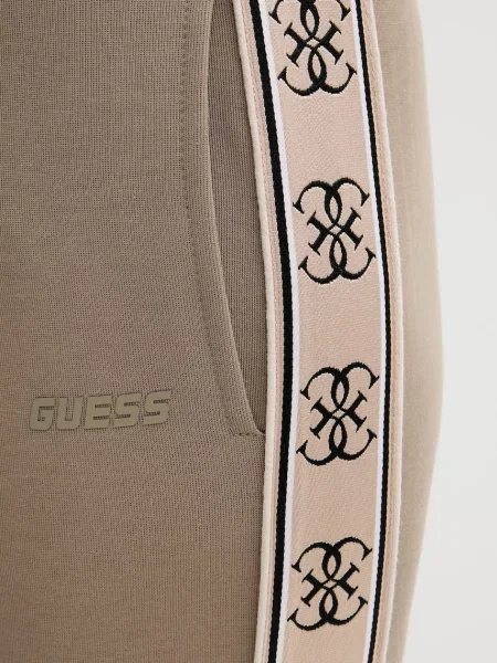 Спортивные штаны Guess с аппликацией розовые