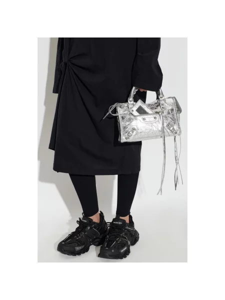 Torebka Balenciaga skórzana szara