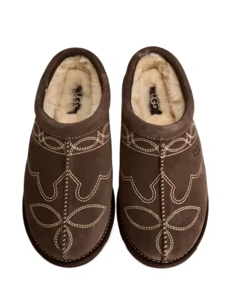 Chiloți Ugg cu broderie slip-on maro