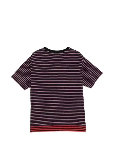 Tricou We11done cu dungi negru