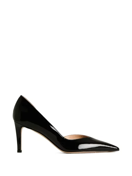 Pantofi cu toc Kiton din piele de lac negru