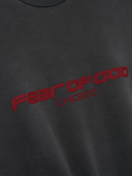 Džemperis Fear Of God Essentials apvaliu kaklu pilka