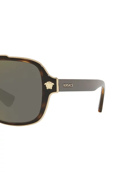 Sluneční brýle Versace Eyewear hnědé
