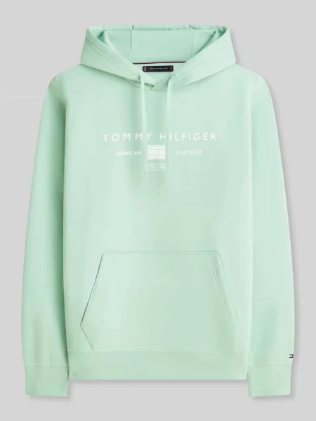 Bluza z kapturem o kroju regular fit z nadrukiem z logo Tommy Hilfiger
