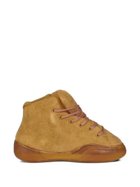 Sneakerși Erl din piele de căprioară maro