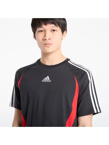 T-shirt adidas Teamgeist Tee Black/ Better Scarlet L λευκό