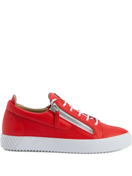 Sneakerși Giuseppe Zanotti din piele roșu
