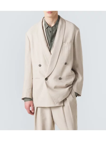 Dvoredni blazer Giorgio Armani bež