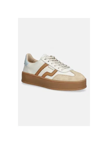Sneakersy Gant skórzane beżowe