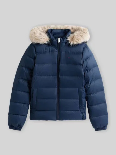 Tommy Jeans kurtka puchowa niebieska