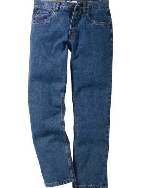 Jeansy regular fit straight niebieskie