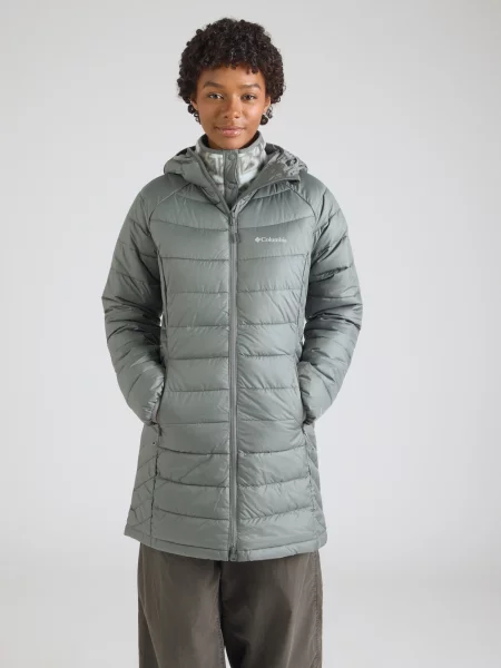 COLUMBIA Outdoorový kabát Powder Lite II svetlozelená